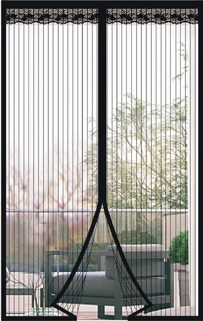 Fliegengitter Magnetisch für Tür 110x210cm Fliegenvorhang Magnetisch Balkontür Ohne Bohren Insektenschutz Vorhang Mückentür Fliegentüren für...