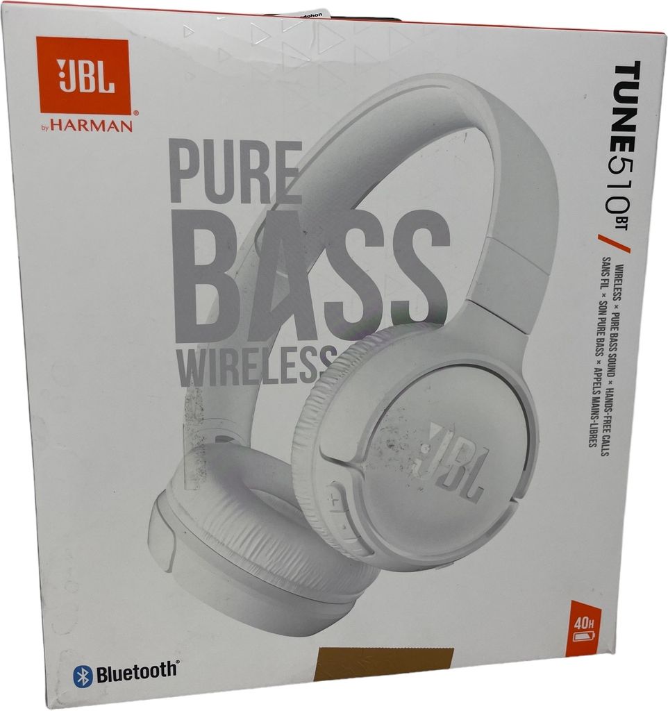 JBL On-Ear Kopfhörer Tune 510 BT weiß Produktbild 2