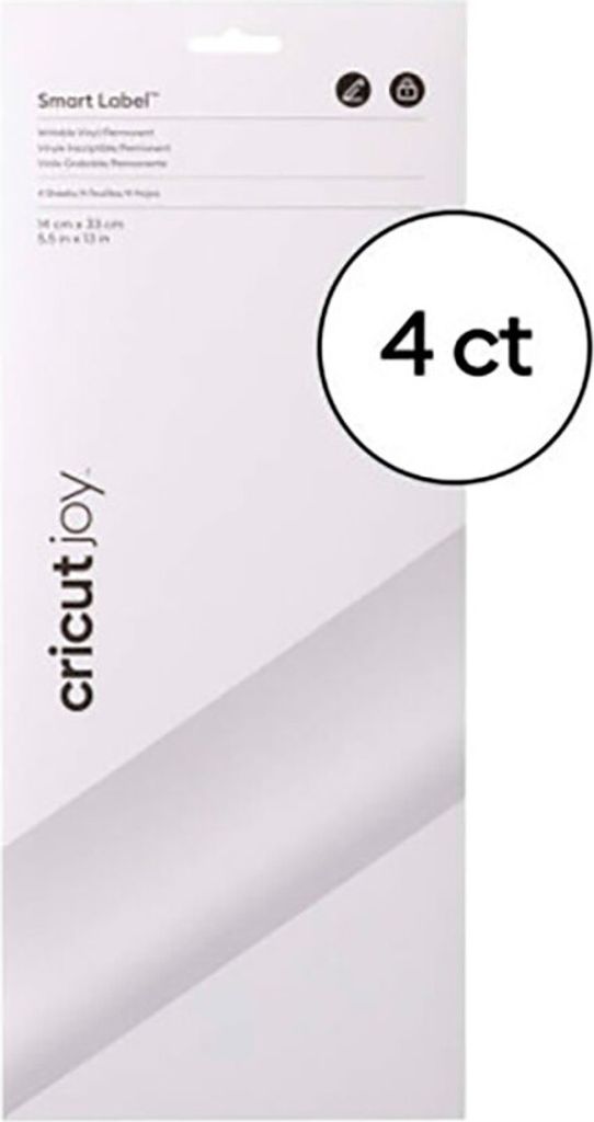 CRICUT Smart Vinyl Permanent Joy 14x33cm 4 sheets Writable White