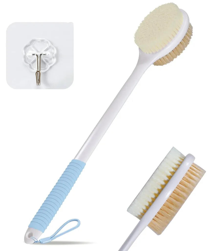 Brosse pour le dos sous la douche 42 cm - Lavage facile peau sèche humide