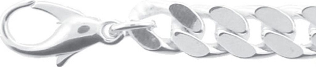 SELVA Armband Silber 925/-, Flachpanzer 21,00cm