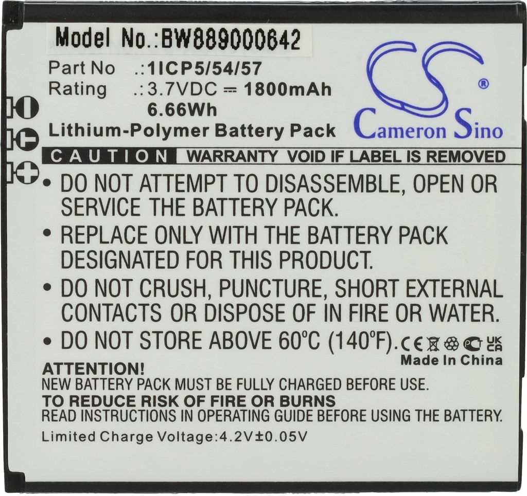 vhbw Akku kompatibel mit Angelcare AC417, AC510, AC517, Produktbild 