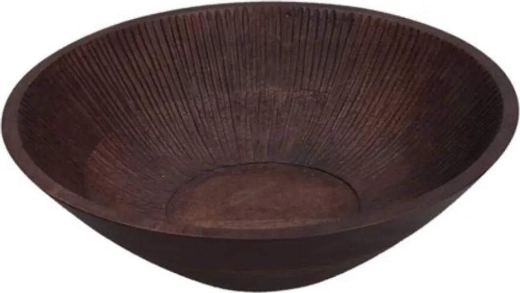Bols en bois de décoration pour centre de table Rituali Domestici x2
