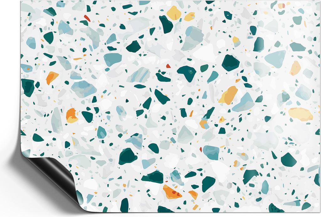 DEQORI Magnetmatte Universal 30x21 cm (A4) 'Bunter Terrazzo-Trend' Magnetfolie Kalender Planer