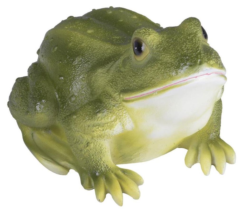 Bambelaa! Frosch Gartenfigur „Karlo“ Wetterfeste Gartendeko Gartendekoration aus Polyresin für Garten Terrasse Balkon und Teich