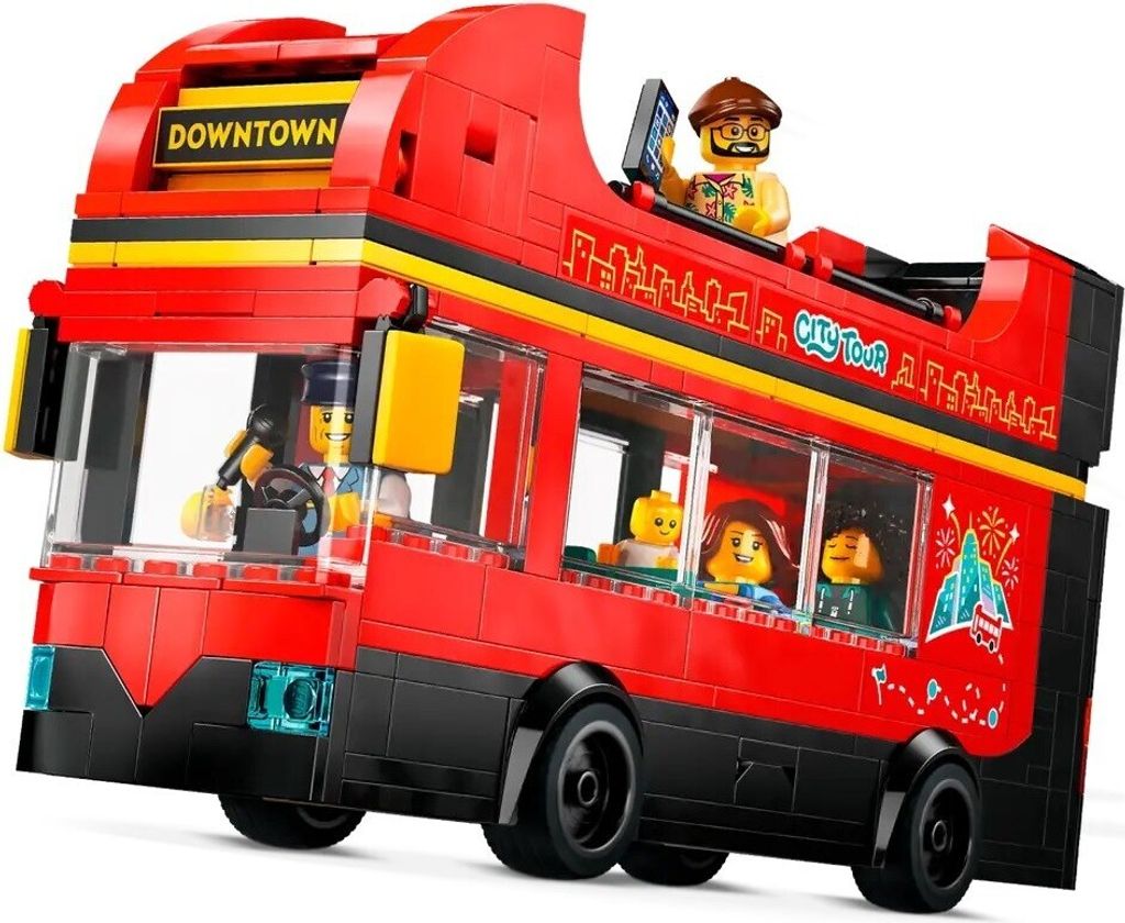 Lego City Červený Turistický Autobus S Dvojitým Poschodím Obrázok produktu 