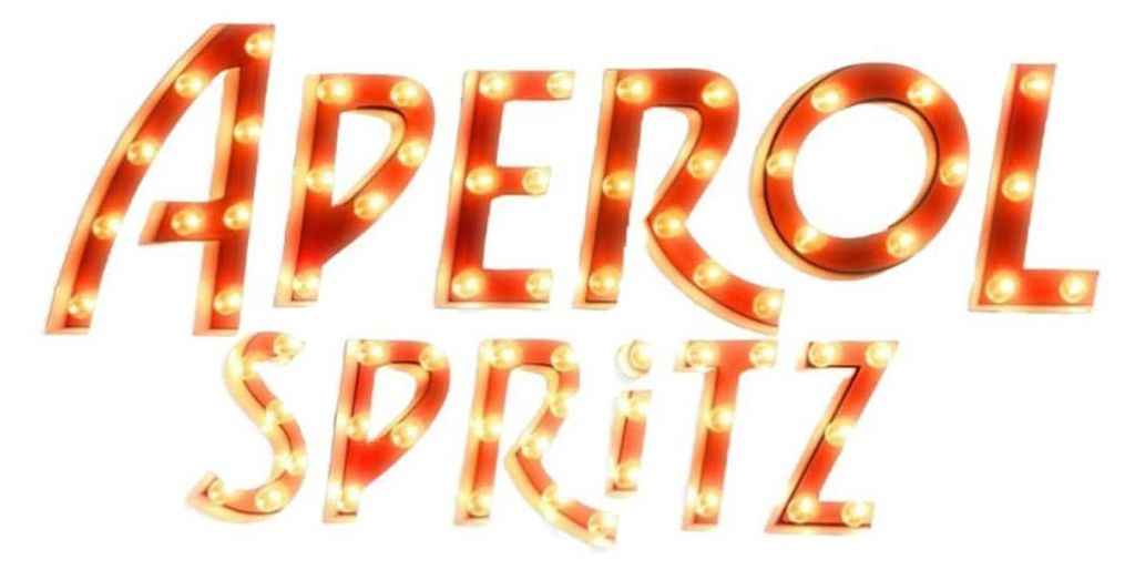 Aperol Spritz LED Leuchtreklame / Wandleuchte Orange Produktbild 