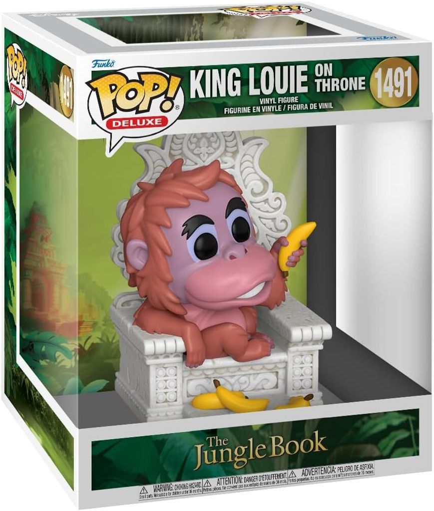 Funko King Louie auf Thron - Funko Pop Deluxe Jungle Book Figur 9cm