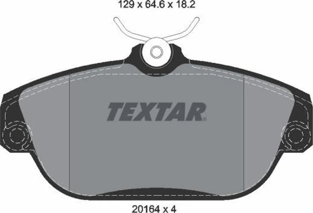 Plaquettes de frein Textar 2016402 pour Volvo V90 S90 940 960 740 OE