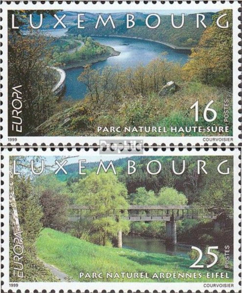 Briefmarken Luxemburg 1999 Mi 1472-1473 (kompl.Ausg.) postfrisch Natur- und Nationalparks