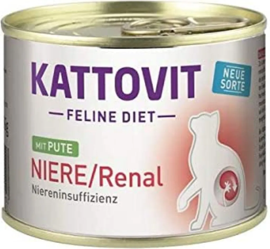Kattovit 185gx12 Feline Diet Rene / Tacchino renale lattina