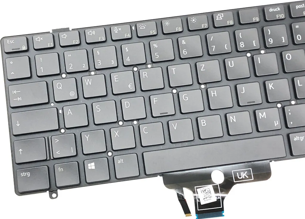 Clavier de remplacement pour PC Portable Dell Latitude 14 7410 Noir - 4
