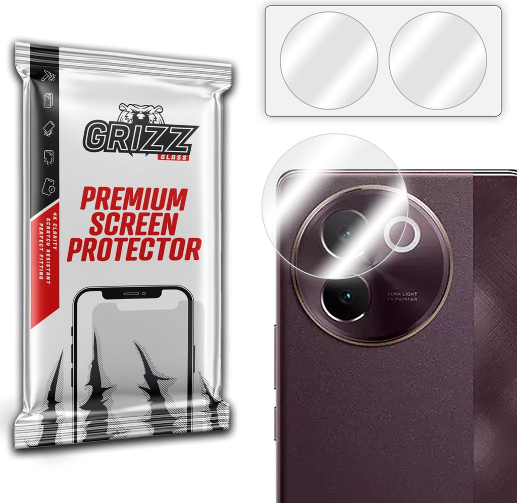 Glas für die Kamera GrizzGlass HybridGlass für Vivo V30e