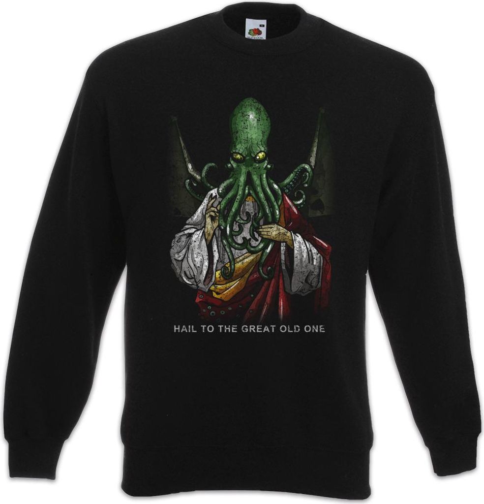 Urban Backwoods Hail Cthulhu, Sweatshirt, Farbe: Schwarz, Größe: L