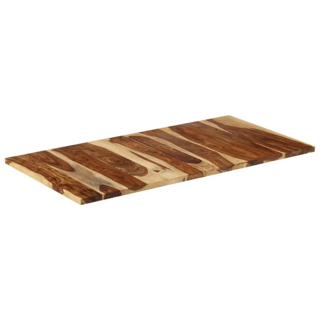 Plateau de table en bois de rose massif durable avec chants bruts - 18
