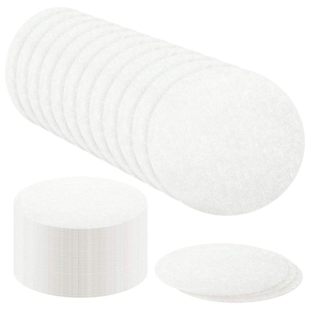 Runder Kaffeefilter, kompatibel mit Kaffeemaschinen, Einwegfilter für Kaffee und Tee, weiß