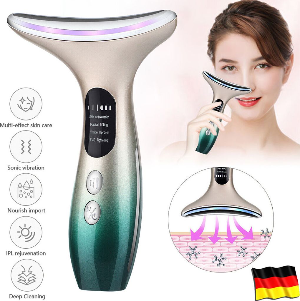 Nacken Gesicht Massagegerät 4Modi EMS Vibration Produktbild 1