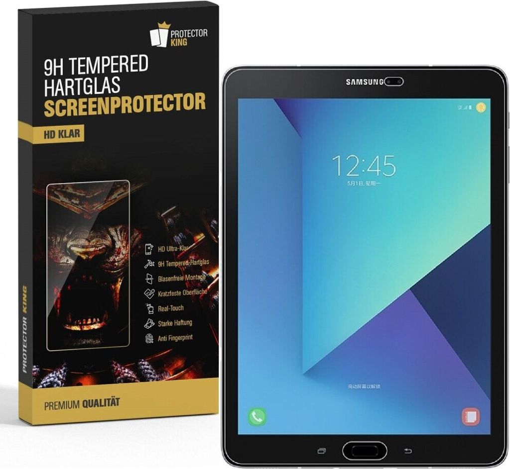 3x 9H Hartglas für Samsung Galaxy Tab S3 9.7 Panzerfolie Displayschutz KLAR Panzerglas Schutzfolie Schutzglas