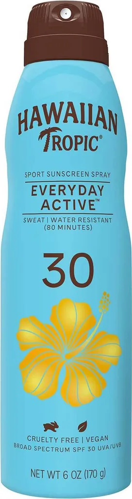 Spray solaire Hawaiian Tropic SPF 30 brume protectrice satinée 170g