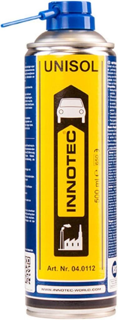 INNOTEC Unisol 500 ml – Profi Industrie-Reiniger und Entfetter – entfernt Öl, Fett, Wachs, Harz, Kleber und Tintenreste – schnell wirkend