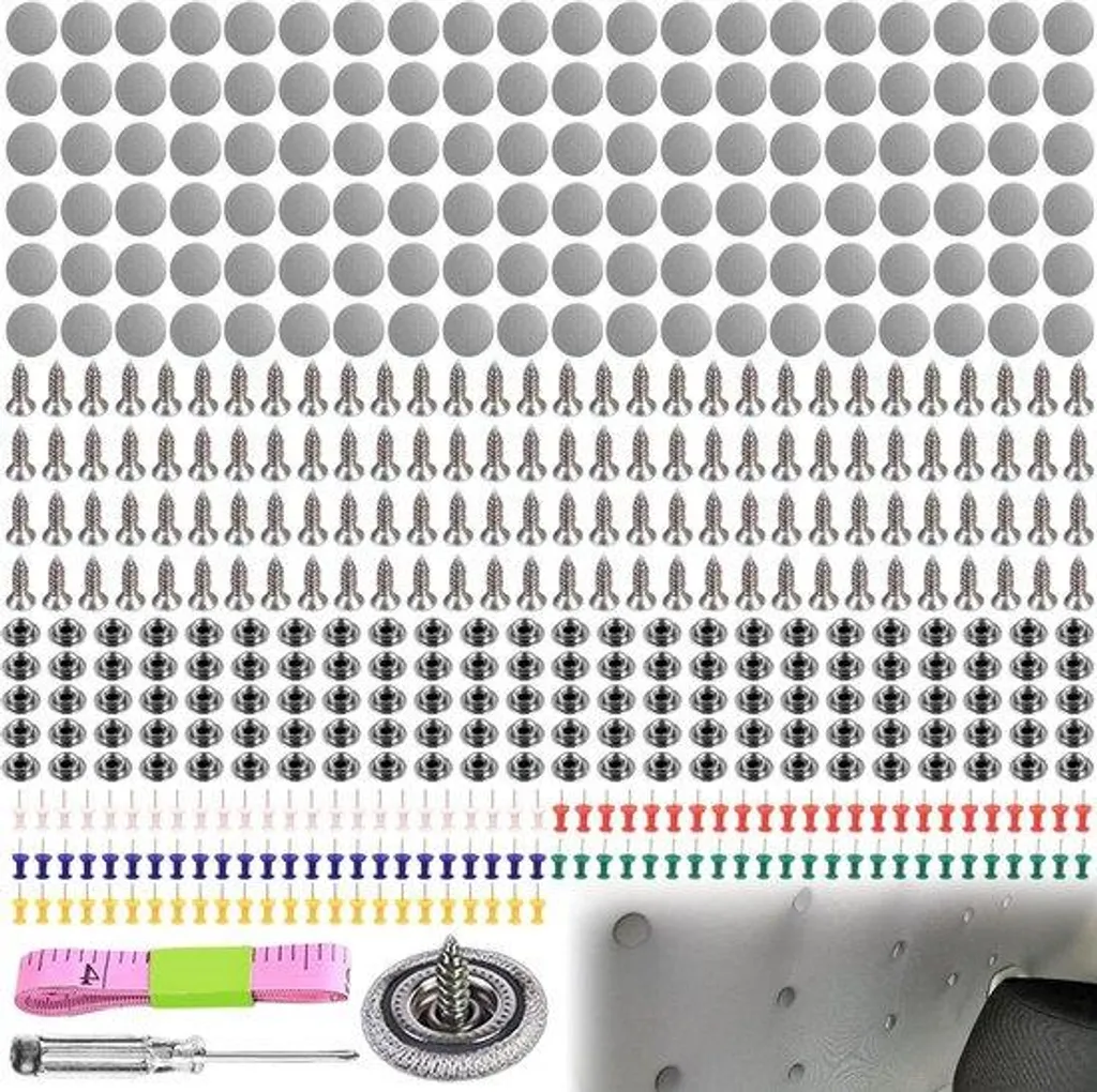 Kit réparation toit voiture 120 rivets avec outils montage complets