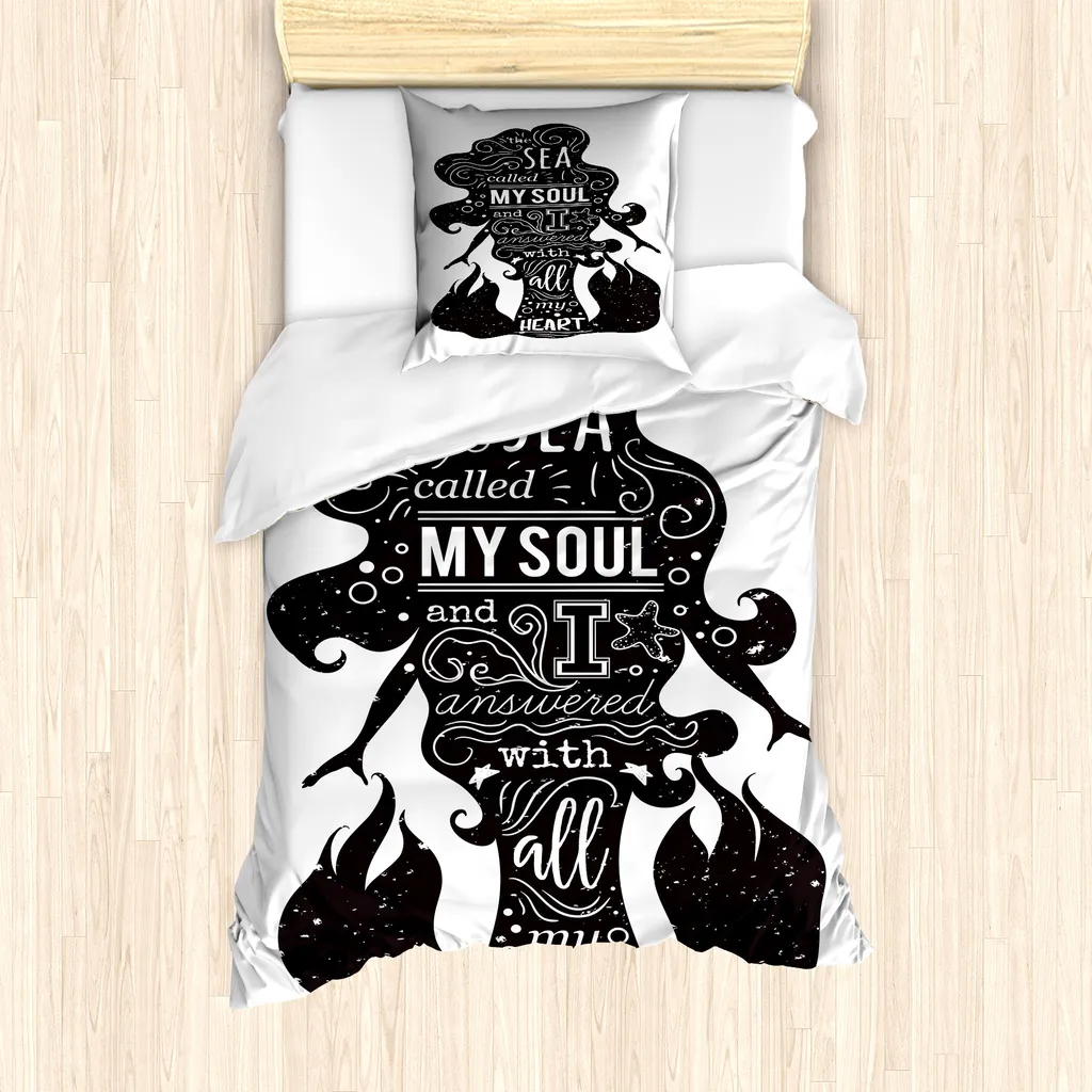 Linge de lit simple 135x200 cm avec housse de couette et taie d'oreiller