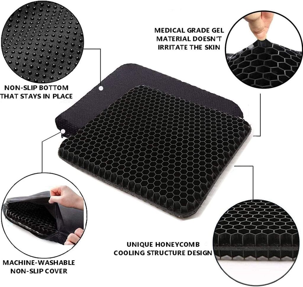 Gel Sitzkissen, Orthopädisches Sitzkissen, Gelkissen mit Produktbild 4