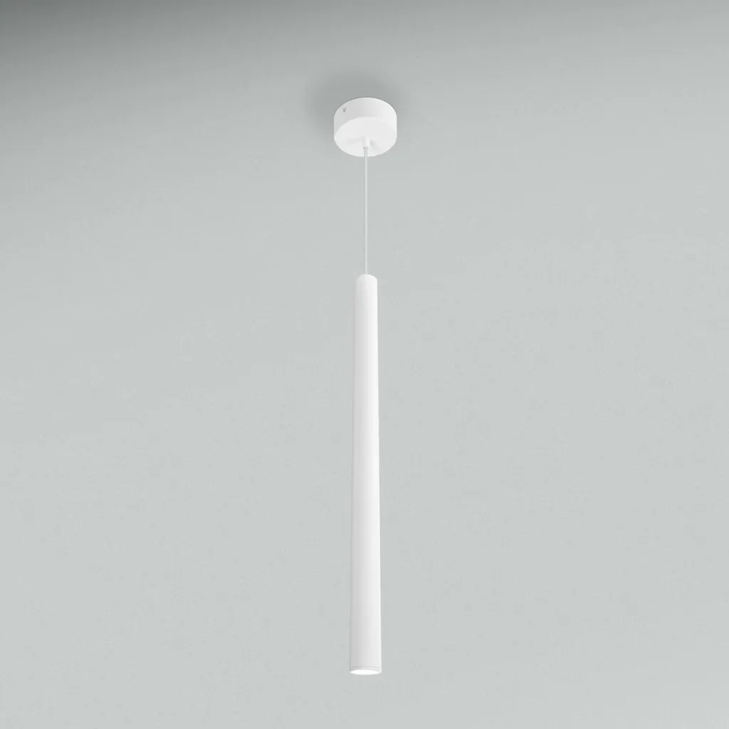 Luminaire suspendu LED tube blanc STYLO 60cm pour éclairage intérieur