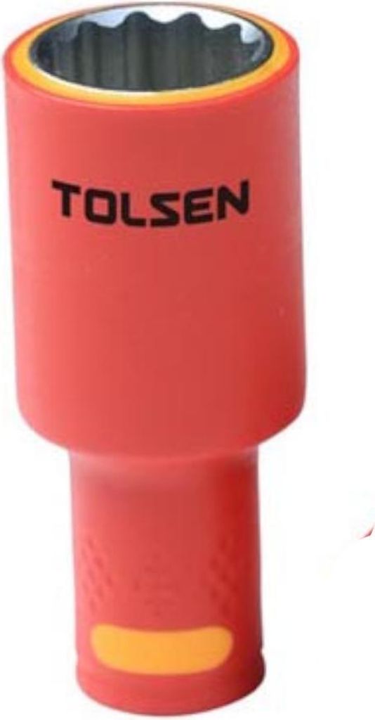 VDE-isolierter 1/2′′ langer Steckschlüssel Sechskant 17 mm | 12-kant - Maxami