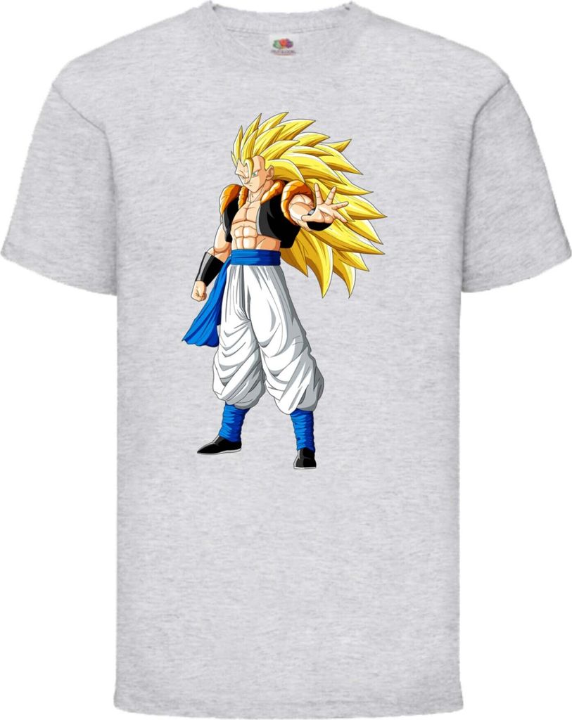 Kinder T-Shirt Dragon Anime Manga Ball Z 13 Great Transformation, 3-4 Jahr - 104 / Grau