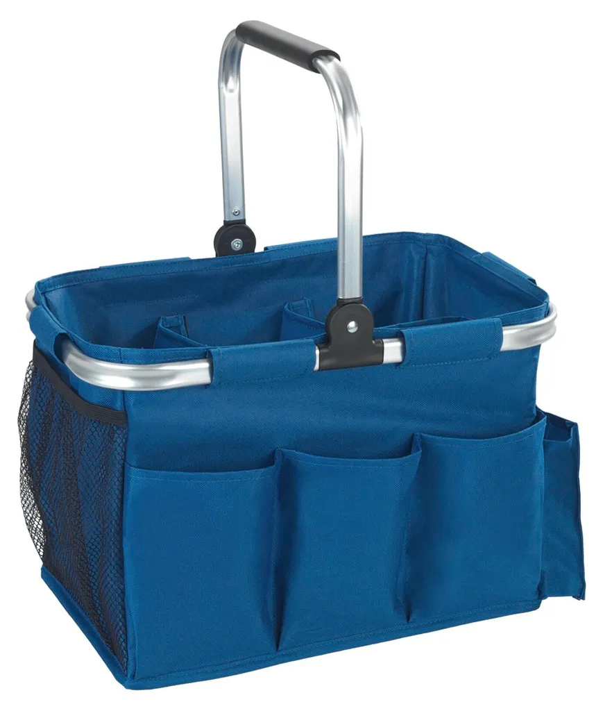Sac porte-outils de jardin 37L robuste avec 8 poches et poignée confort