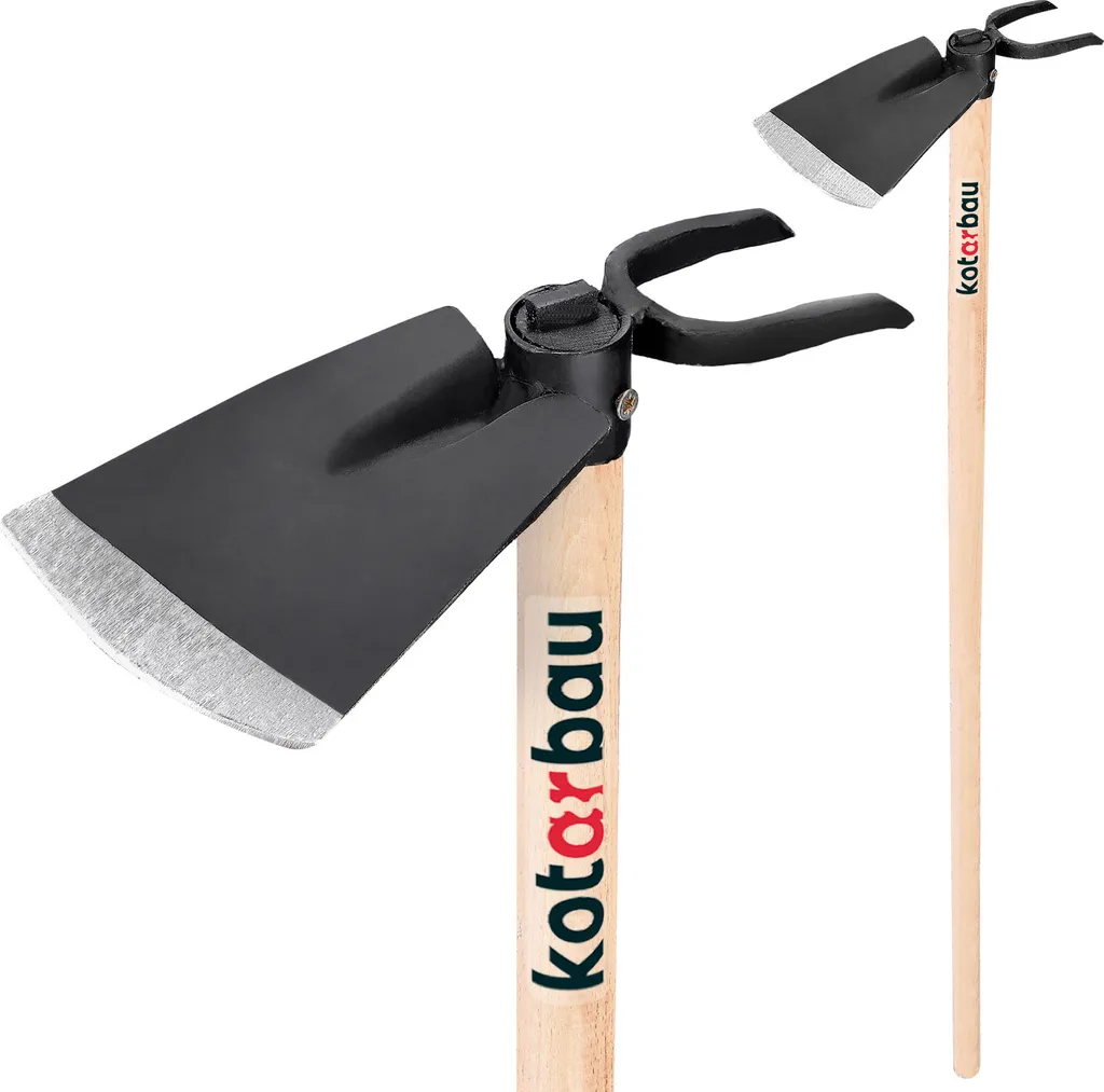 KOTARBAU® Zappetta Combinata 2 Rebbi 114cm - Acciaio Forgiato Professionale