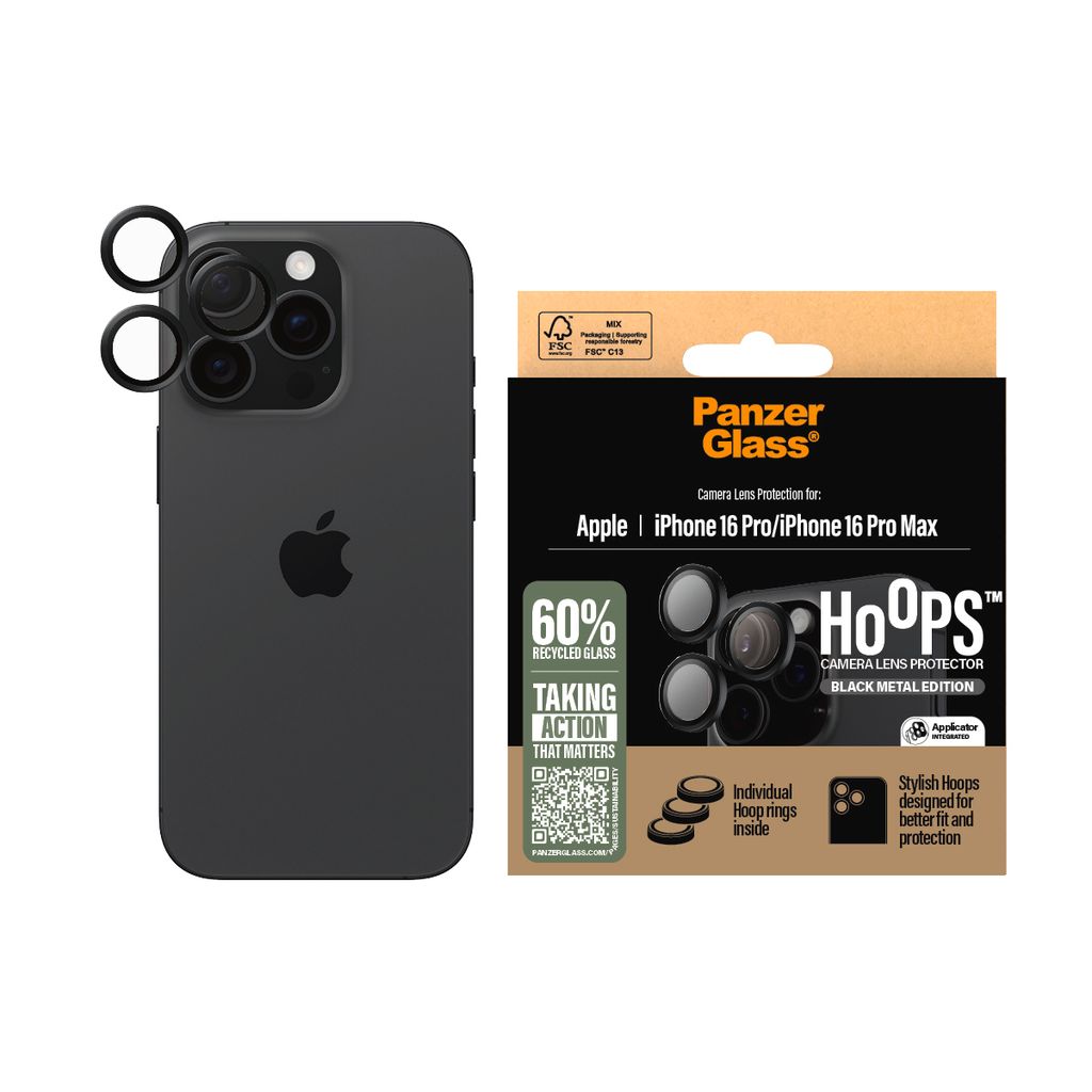 A product shot of a phone case and its packaging.