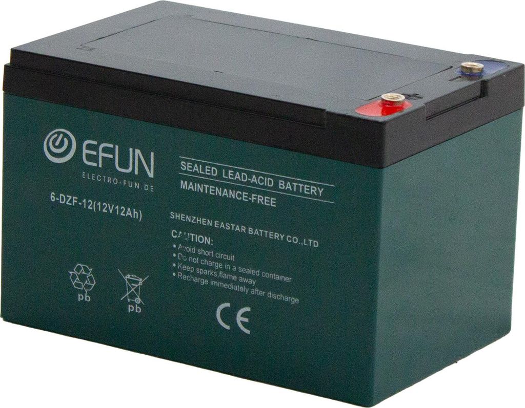 Akku 12V 12Ah, 6-DZF-12 passend für Elektro Fahrzeuge Produktbild 