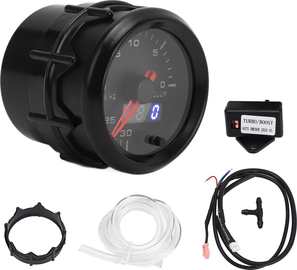 Compteur de Vide 52mm pour Tuning et Diagnostic Moteur 12V Auto - 2