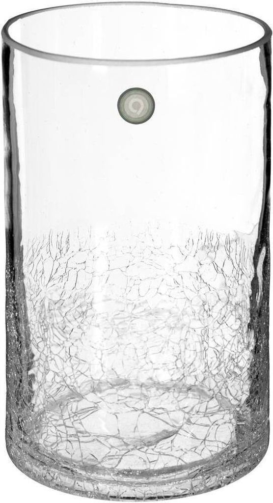 Zylindervase craquelé-glas h20cm - Atmosphera créateur d'intérieur