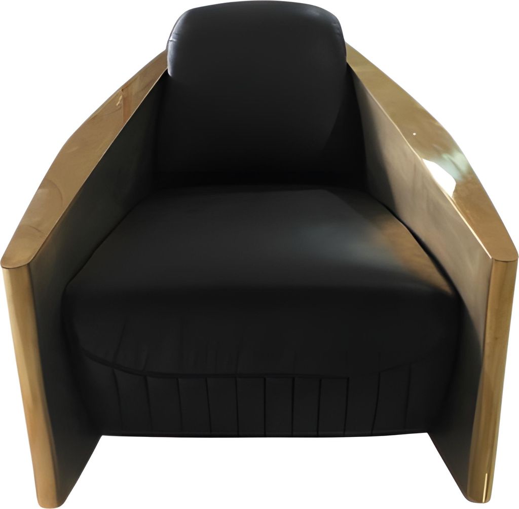 Designer Luxus Sessel – Eleganz aus Aluminium & Leder