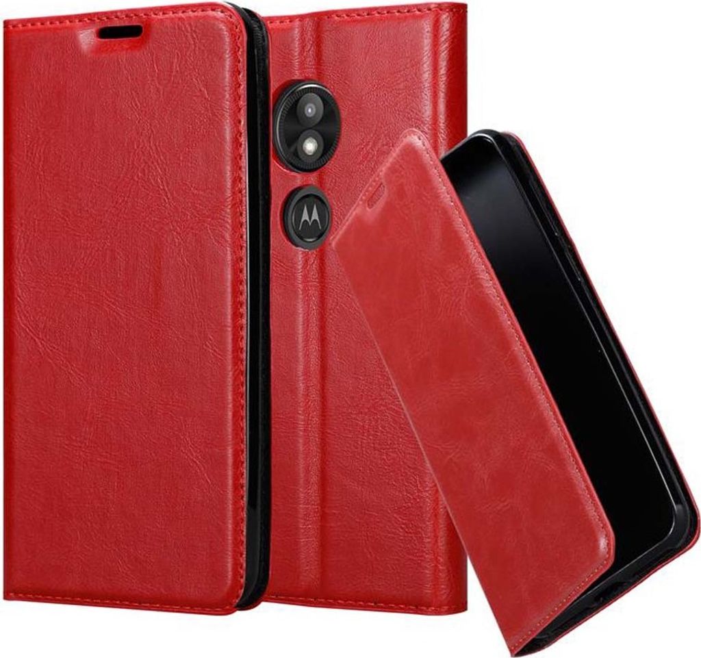 Custodia Cadorabo Flip In Pelle Sintetica Per Motorola MOTO X PLAY - Nero Notte - Chiusura Magnetica E Protezione Totale