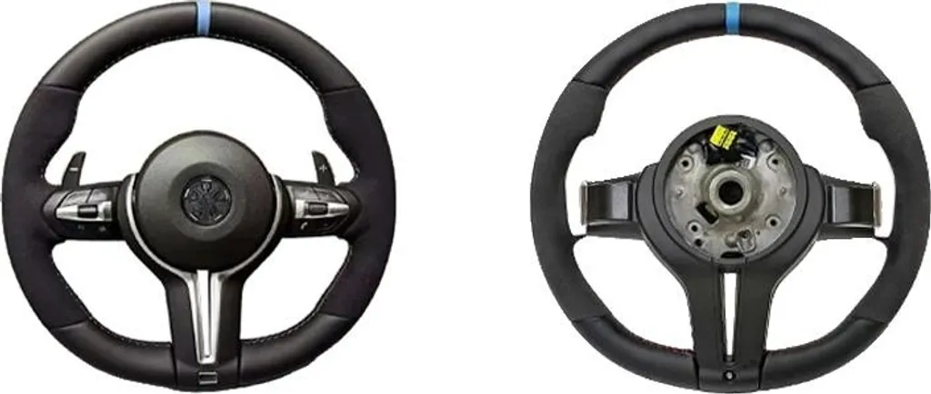 Volant en cuir véritable et carbone sur mesure, modèle M5 Have