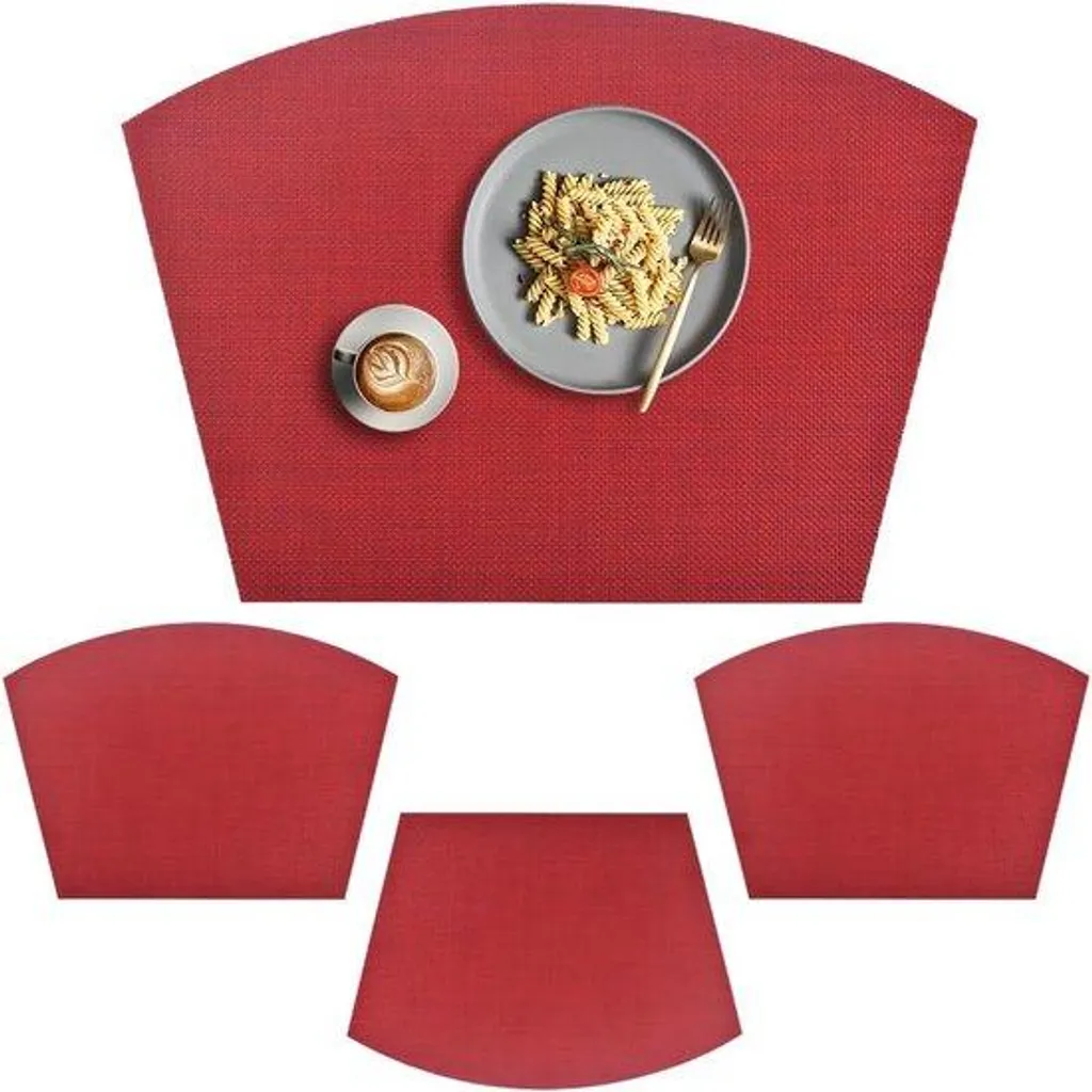Rondelles en vinyle rouge résistantes : lot protecteur PVC souple