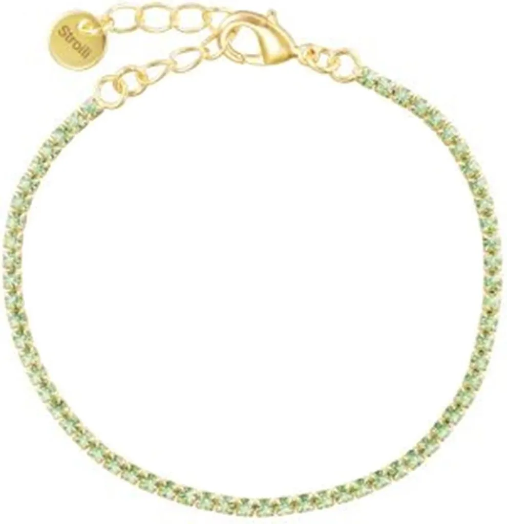 Stroili Bracciale Tennis Donna 1685829: Oro, Acciaio e Cristalli