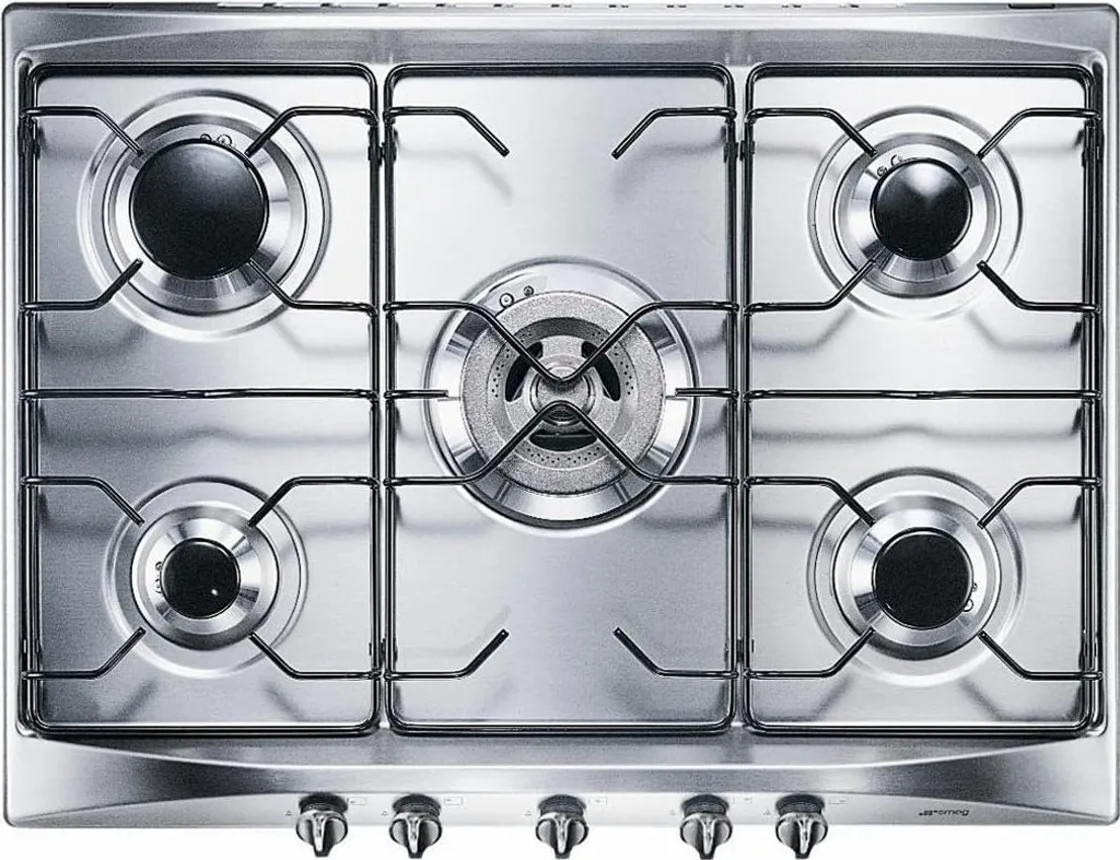 Remplacez votre plaque par la Smeg SE706SX3 gaz 5 feux inox durable