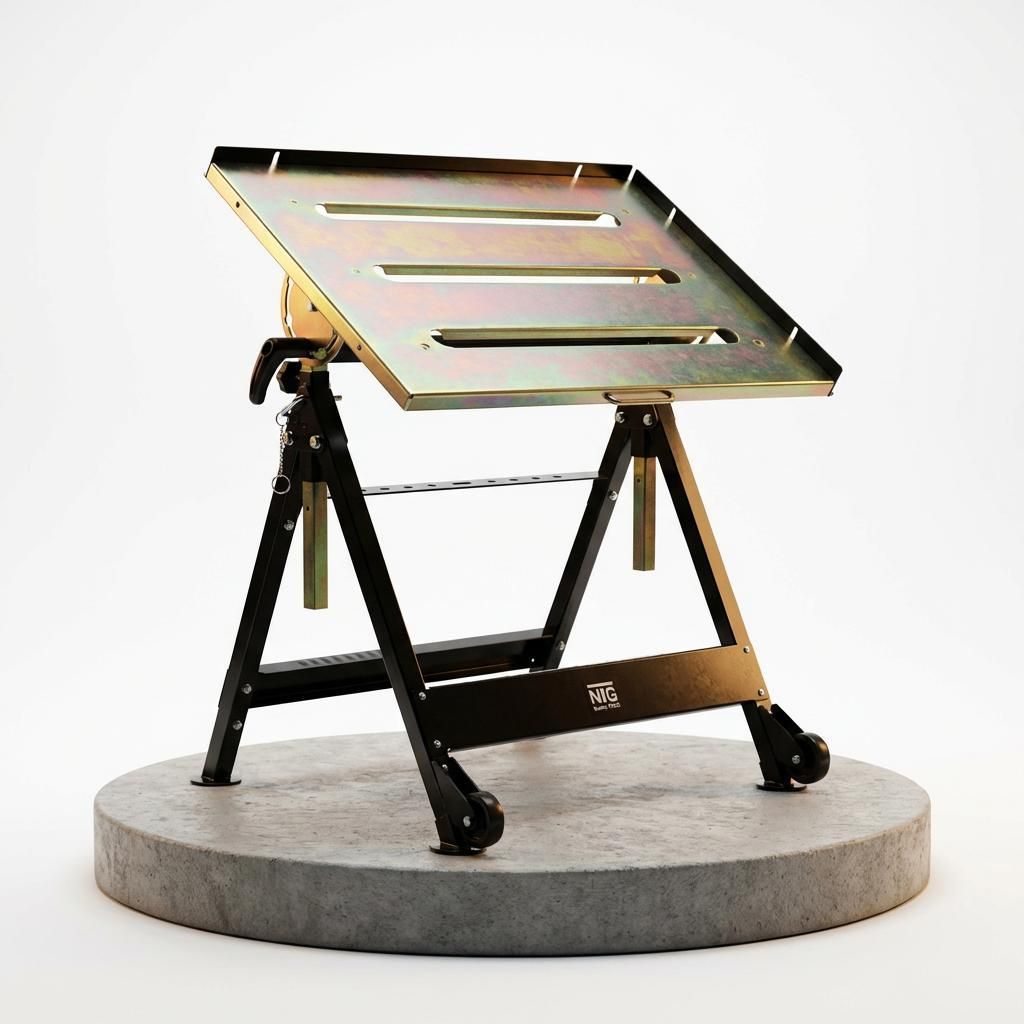 Klappbarer Schweißtisch höhenverstellbar neigbar 500x750 mm Produktbild 