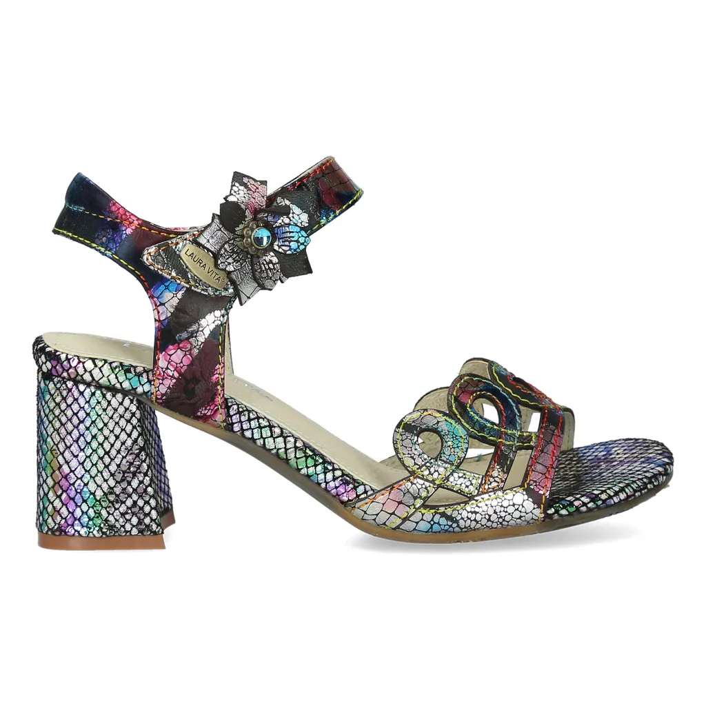 Laura Vita Damen Pumps Mit Satinband & Strass - Elegante Stiletto-Schnürpumps