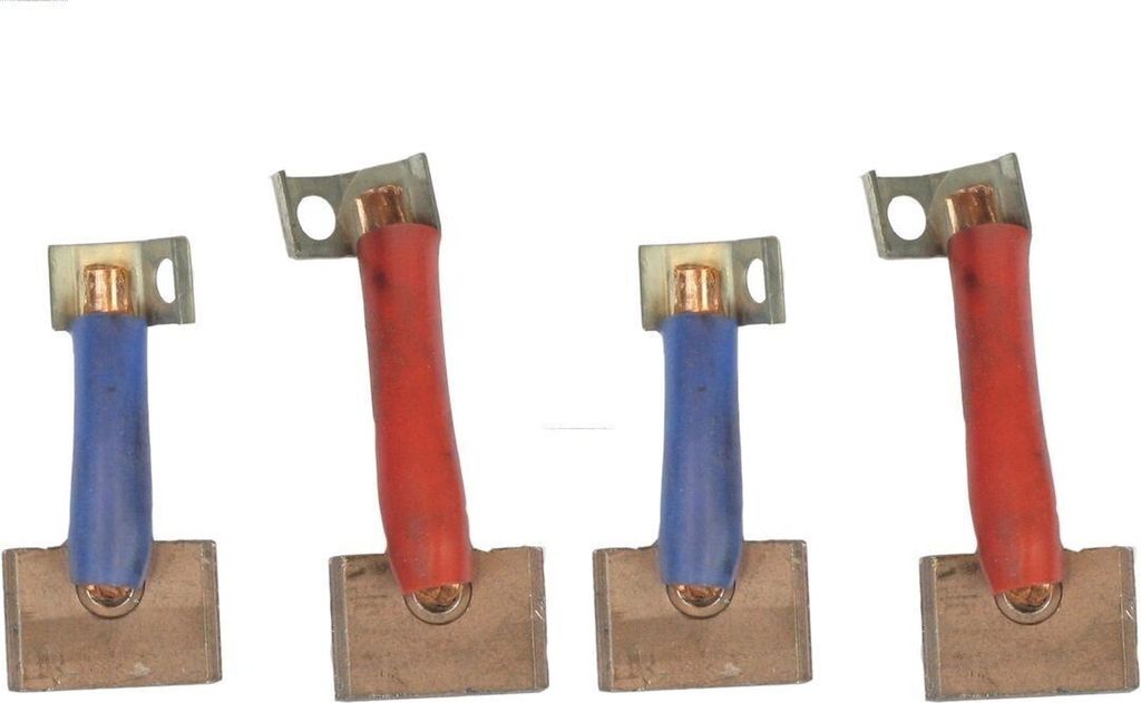 4x AS-PL Anlasser-Kohlebürsten BSX134-144 10,00mm 24,90mm 17,00mm