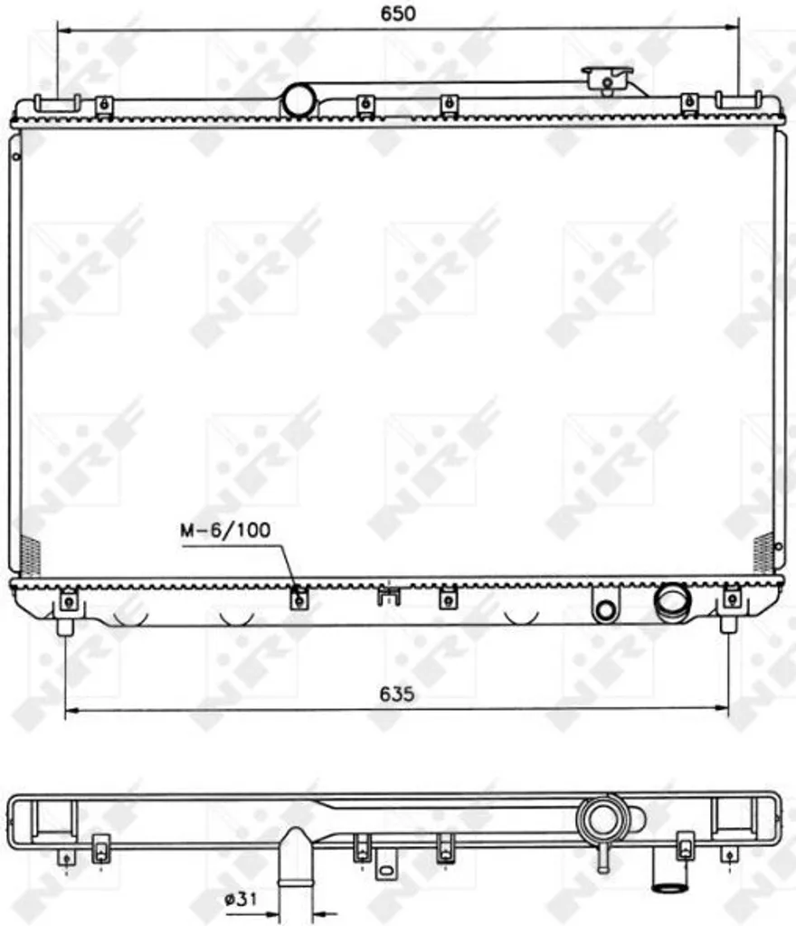 Radiateur de Refroidissement Moteur pour Camry V1 - Remplacement Qualité OE