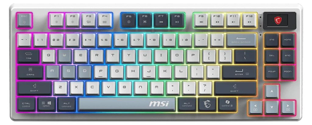 MSI FORGE GK600 TKL W SKY Gaming Keyboard Wireless