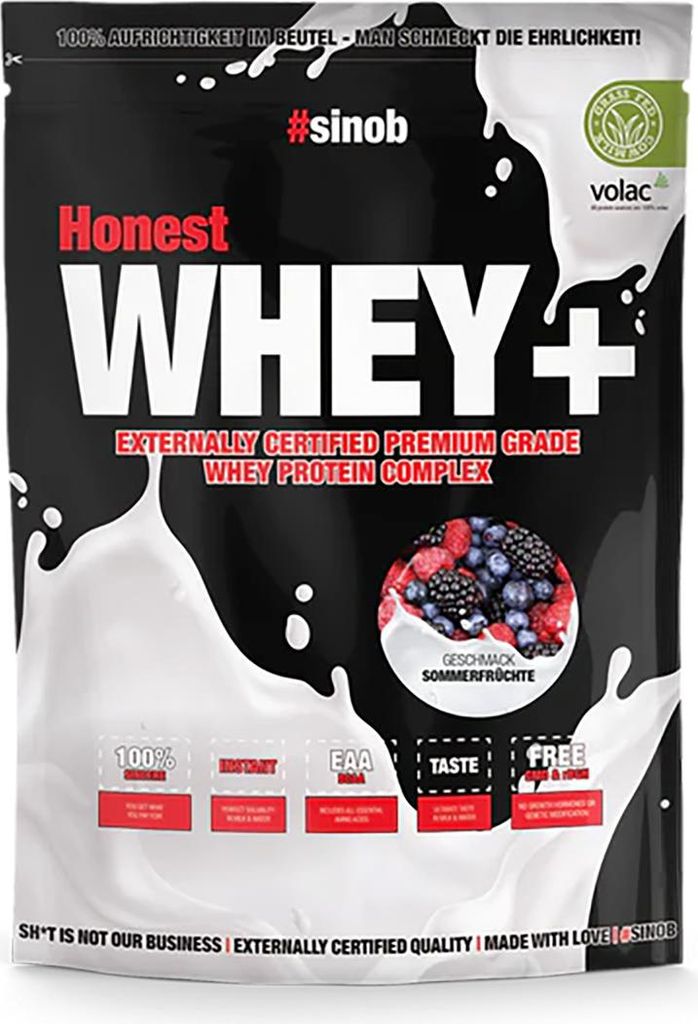 Sinob Honest Whey 820g Beutel Sommerfrüchte Produktbild 