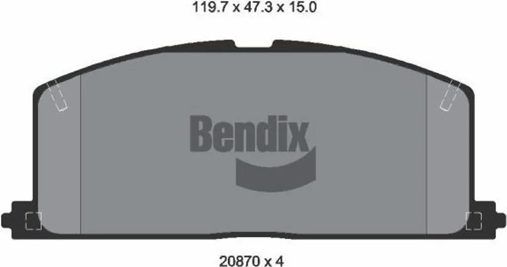 Plaquettes frein BENDIX Toyota Corolla Corona Paseo Starlet