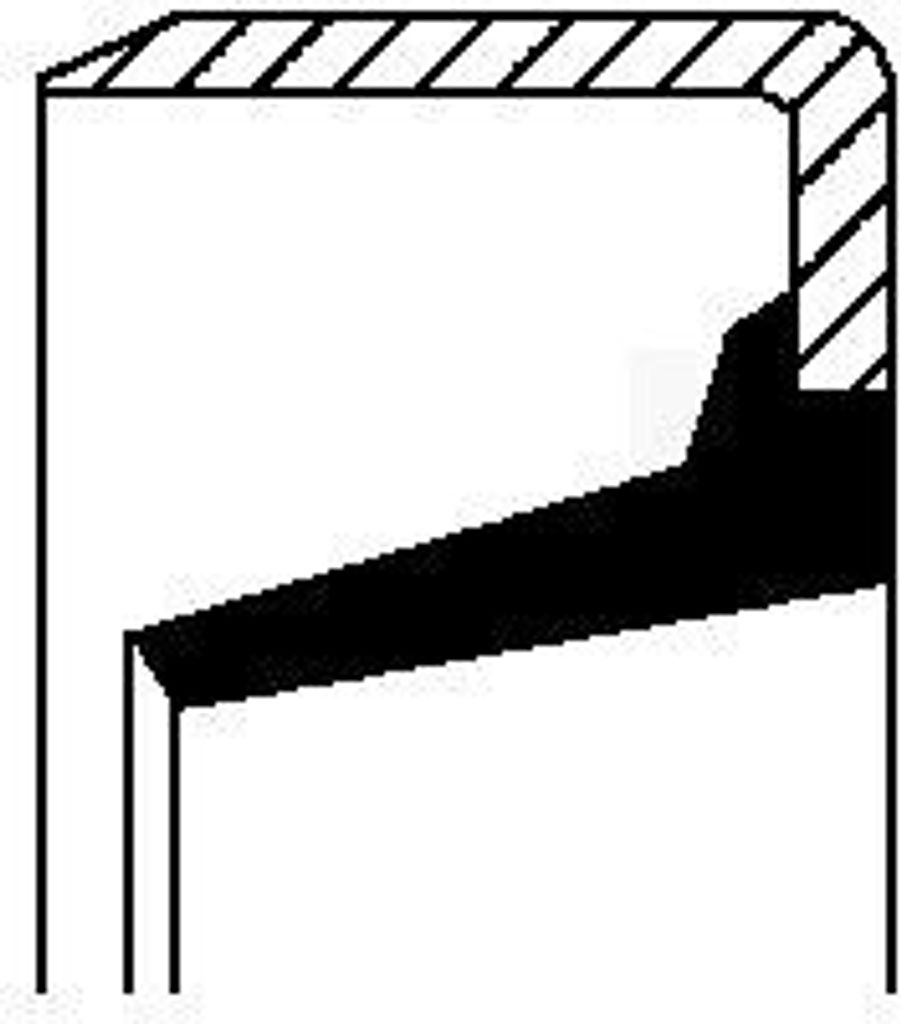 Wellendichtring, Kurbelwelle CORTECO 12015702B